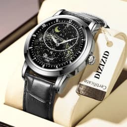 Thumbnail Đồng hồ cơ tự động nam DIZIZID Automatic chính hãng - Dây da cao cấp - Thiết kế bầu trời sao chuyển động DZC99 1