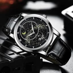 Thumbnail Đồng hồ cơ tự động nam DIZIZID Automatic chính hãng - Dây da cao cấp - Thiết kế bầu trời sao chuyển động DZC99 2