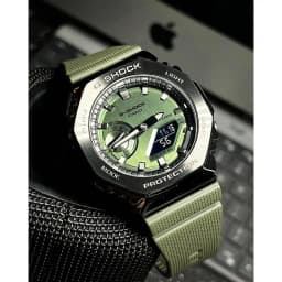 Thumbnail Đồng hồ Dây nhựa Nam Casio G-Shock GM-2100B-3ADR chính hãng bảo hành 5 năm Pin trọn đời 3