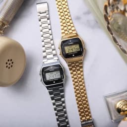 Thumbnail Đồng hồ dây thép Casio Nam A159 chính hãng bảo hành 1 năm Pin trọn đời 3