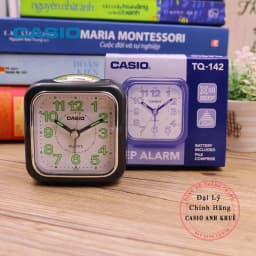 Thumbnail Đồng hồ để bàn Casio TQ-142-1DF có báo thức ( 7.7×7.2×4.9 cm ) 1
