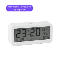 Thumbnail Đồng hồ để bàn SEN CLOCK SC001 Màn hình LCD, kiểu dáng thanh lịch, xuất xứ Việt Nam 3