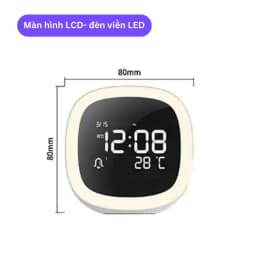 Thumbnail Đồng hồ để bàn SEN CLOCK SC002 chất liệu nhựa bền bỉ, Màn hình LCD, xuất xứ Việt Nam 2