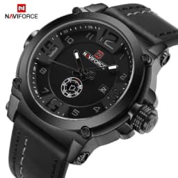 Thumbnail Đồng hồ đeo tay chống nước bằng da thể thao nam NAVIFORCE NF9099 (có hộp gốc) Jam tangan 1