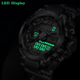 Thumbnail Đồng hồ đeo tay điện tử LIGE chống thấm nước có lịch thời trang cho nam 1