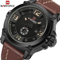 Thumbnail Đồng hồ đeo tay thạch anh dây da chống nước thời trang Naviforce dành cho nam 1