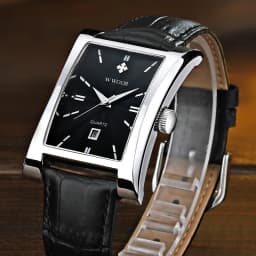 Thumbnail Đồng hồ đeo tay thể thao WWOOR 8017 máy thạch anh thật thép không gỉ chống thấm nước dây da thời trang cho nam 2
