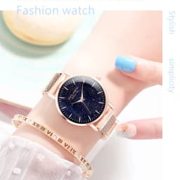 Thumbnail Đồng Hồ Đeo Tay XIAOYA 1306 Dây Kim Loại Nút Bấm Từ Tính Dành Cho Nữ 2