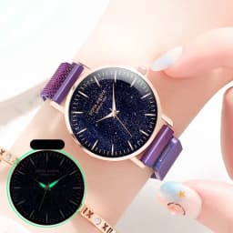 Thumbnail Đồng Hồ Đeo Tay XIAOYA 1306 Dây Kim Loại Nút Bấm Từ Tính Dành Cho Nữ 3
