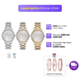 Thumbnail Đồng hồ Freelook FL.1.10121 nữ mặt nhỏ chạm khắc đính đá kính cường lực chống nước dây thép cao cấp chính hãng 1