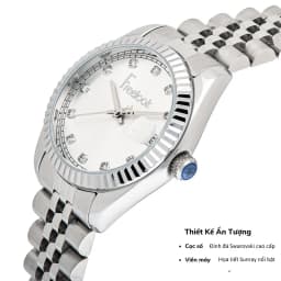 Thumbnail Đồng hồ Freelook FL.1.10214 nữ đẹp mặt nhỏ đính đá, mặt kính chống xước, chống nước, dây thép cao cấp chính hãng 3