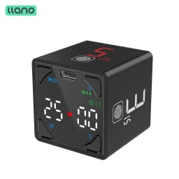 Thumbnail Đồng hồ hẹn giờ pomodoro LLANO từ tính không gây tiếng ồn có thể điều chỉnh âm thanh màu đen 1