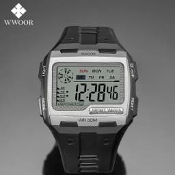 Thumbnail Đồng hồ điện tử WWOOR chống thấm nước 30m sang trọng cho nam 1