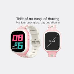 Thumbnail Đồng hồ định vị trẻ em Kidcare S6 gọi video call định vị GPS - Màu trắng hồng 2