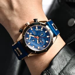 Thumbnail Đồng Hồ LIGE quartz Nam Dây silicone Chống Thấm Nước 4