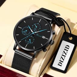 Thumbnail Đồng hồ nam cao cấp DIZIZID chính hãng chống nước chạy Full kim và lịch ngày Dạ quang trong đêm DZ-A063 1