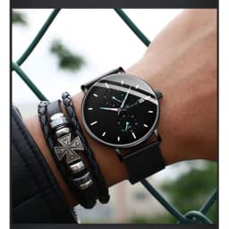 Thumbnail Đồng hồ nam cao cấp DIZIZID chính hãng chống nước chạy Full kim và lịch ngày Dạ quang trong đêm DZ-A063 3