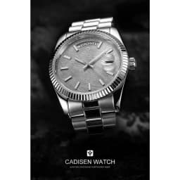 Thumbnail Đồng hồ nam chính hãng Cadisen C8215G4,Kính sapphire ,chống xước,Chống nước 100m ,BH 24 tháng,Máy cơ (Automatic) 2