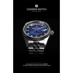 Thumbnail Đồng hồ nam chính hãng Cadisen C8229G1,Kính chống xước,Chống nước 50m ,BH 24 tháng,Máy cơ (Automatic),dây kim loại 3