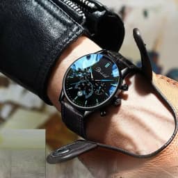 Thumbnail Đồng hồ nam chính hãng DIZIZID dây thép lụa đen - Chạy lịch ngày - Chạy full kim - mẫu NEWDESIGN DIZ79 1