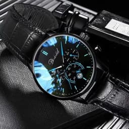 Thumbnail Đồng hồ nam chính hãng DIZIZID dây thép lụa đen - Chạy lịch ngày - Chạy full kim - mẫu NEWDESIGN DIZ79 3