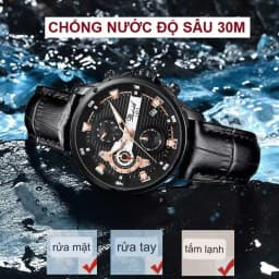 Thumbnail Đồng hồ nam chính hãng DIZIZID chống nước tốt - Dây thép đúc đặc - Chạy full 6 kim và lịch ngày - Tặng PIN DZ-A075 3