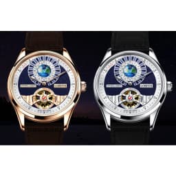 Thumbnail Đồng hồ nam chính hãng Lobinni L16038-1 Kính chống xước,Chống nước 50m,BH 24 tháng,Máy cơ,mặt trắng dây da đen xịn 2