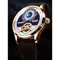 Thumbnail Đồng hồ nam chính hãng Lobinni L16038-1 Kính chống xước,Chống nước 50m,BH 24 tháng,Máy cơ,mặt trắng dây da đen xịn 4