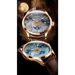 Thumbnail Đồng hồ nam chính hãng LOBINNI L17015-1 Kính chống xước,chống nước 50m ,BH 24 tháng ,máy cơ( automatic),dây da nâu xịn 4