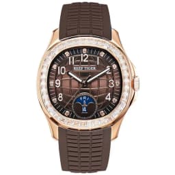 Thumbnail Đồng hồ nam chính hãng Reef Tiger RGA1805-3 kính chống xước,chống nước 50m,Bh 24 tháng,máy cơ (automatic),Dây cao su nâu 1