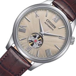 Thumbnail Đồng Hồ Nam Citizen Automatic Dây Da NH9130-17A - Mặt Vàng Nhạt (Sapphire) 2