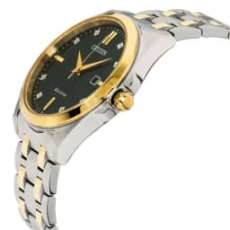 Thumbnail Đồng Hồ Nam Citizen Eco-Drive Đính Kim Cương Dây Thép Không Gỉ BM7107-50E - Mặt Đen (Sapphire) 1