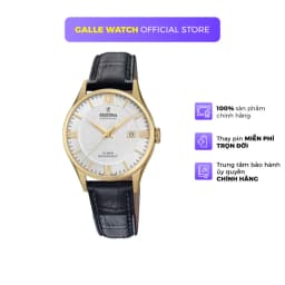 Thumbnail Đồng hồ nam dây da Festina F20010/2 chống nước 10 ATM có thể bơi lặn, có lịch ngày, mặt kính Sapphire chống xước cao cấp 1