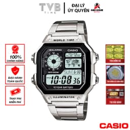 Thumbnail Đồng hồ nam dây kim loại Casio chính hãng AE-1200WHD-1AVDF (42mm) 1