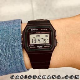 Thumbnail Đồng hồ nam dây nhựa Casio chính hãng F-91W-3HDG (35mm) 4