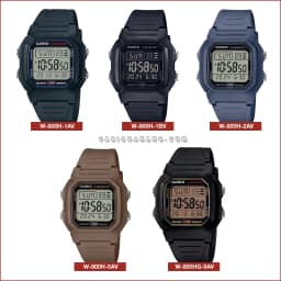 Thumbnail Đồng hồ nam dây nhựa Casio chính hãng W-800 Series (36mm) 2