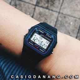 Thumbnail Đồng hồ nam dây nhựa Casio chính hãng F-91W-1HDG (35mm) 4
