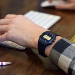 Thumbnail Đồng hồ nam dây nhựa huyền thoại Casio chính hãng Anh Khuê F-91W-1DG 2