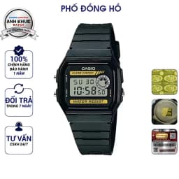Thumbnail Đồng hồ nam dây nhựa huyền thoại Casio chính hãng Anh Khuê F-94WA-9DG 1