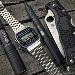 Thumbnail Đồng hồ Nam dây thép Casio A168WA chính hãng bảo hành 1 năm Pin trọn đời 2