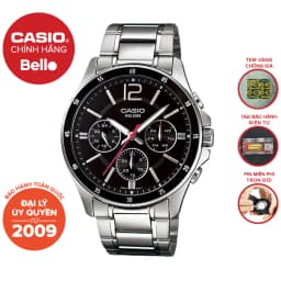 Thumbnail Đồng hồ Nam dây thép Casio MTP-1374 chính hãng bảo hành 1 năm Pin trọn đời 1