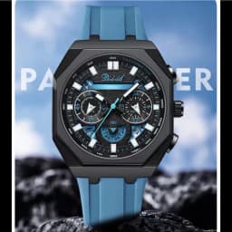 Thumbnail Đồng hồ nam DIZIZID chính hãng dây silicon cao cấp - Chạy full kim và lịch ngày - Chống nước tốt - Mặt bát giác DZ89 1