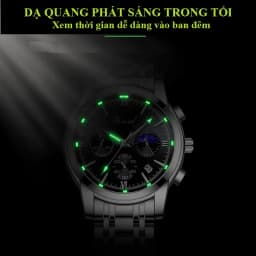 Thumbnail Đồng hồ nam DIZIZID dây thép đúc đặc - Khóa bướm - Chạy full 6 kim và lịch ngày - Mũa Sporty Design DIZ99 2