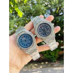 Thumbnail Đồng hồ nam Draco D22-DR05 “Wellerman” xanh dây kim loại bạc, đồng hồ thời trang nam 2