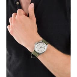 Thumbnail Đồng hồ nam Fossil Bronson dây nylon, mặt 40 MM, màu xanh lá, FS5918 2
