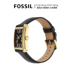 Thumbnail Đồng hồ nam Fossil CARRAWAY FS6091 mặt đen 30mm, dây da đen 2