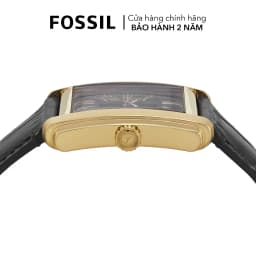 Thumbnail Đồng hồ nam Fossil CARRAWAY FS6091 mặt đen 30mm, dây da đen 4