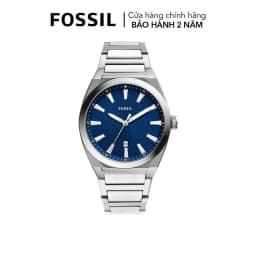 Thumbnail Đồng hồ nam Fossil Everett dây kim loại, mặt màu xanh 42 MM, xem ngày, màu bạc, FS5822 1