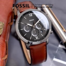 Thumbnail Đồng hồ nam Fossil Neutra dây da, mặt 44 MM, màu nâu, FS5512 3