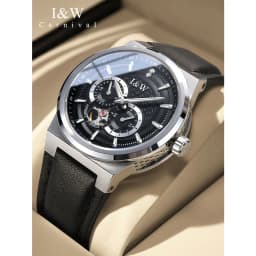 Thumbnail Đồng Hồ Nam I&W Carnival 680G2 Chính Hãng Full Box Chống Nước Kính Chống Xước Dây Da Cao Cấp BH 5 Năm (Máy Cơ Tự Động) 3